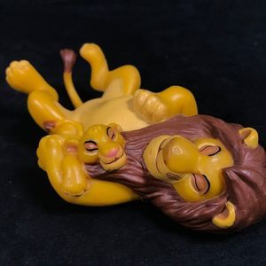 Disney Lion King cake topper Mufasa baby Simba plastic pvc toy collectible